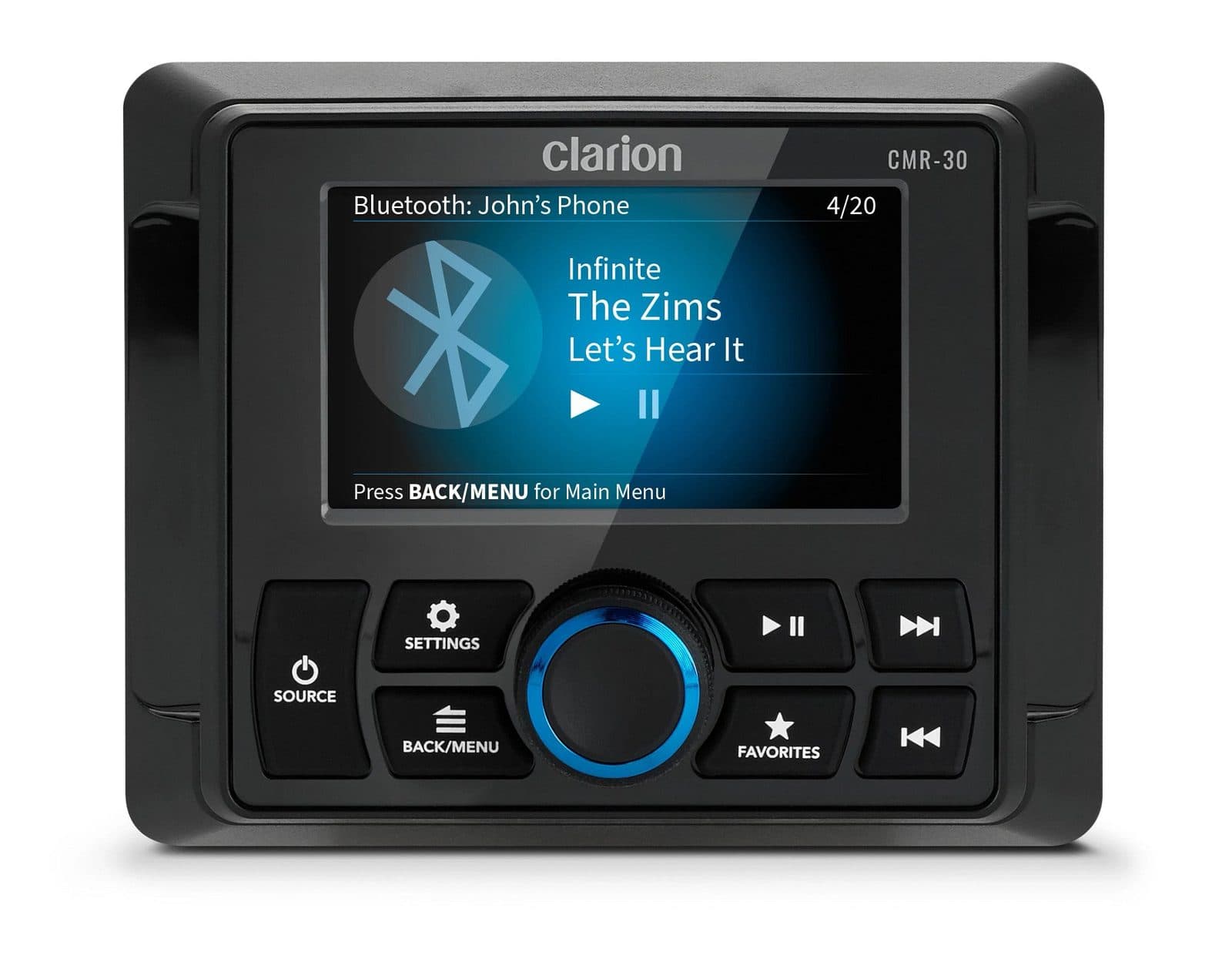 Control Remoto por cable Marino con pantalla LCD a Todo Color CMR-30 CLARION