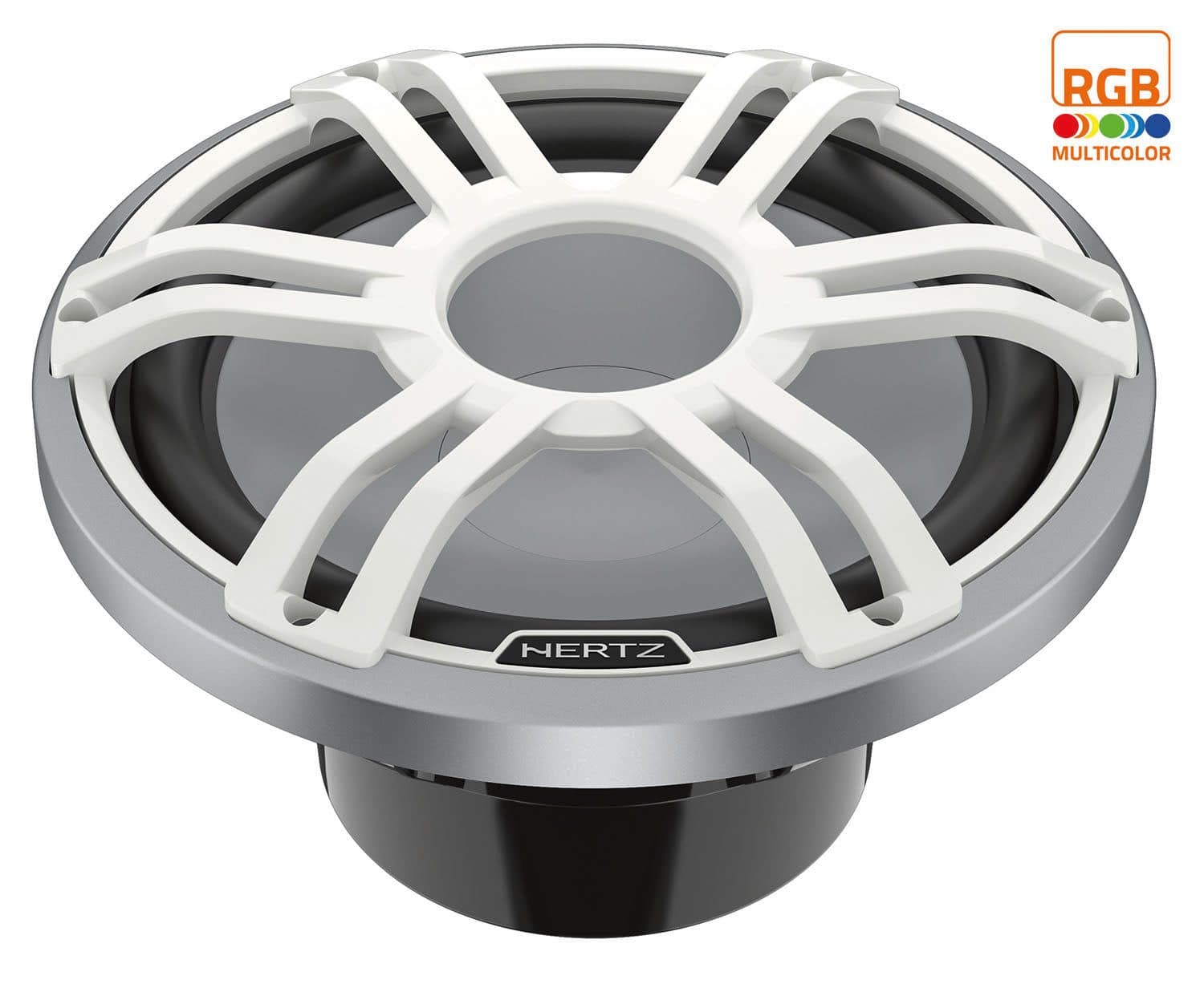 Subwoofer Marino de 12" con LED 1000w Blanco 4 Ohms HMS 12 S4-LD-SW HERTZ