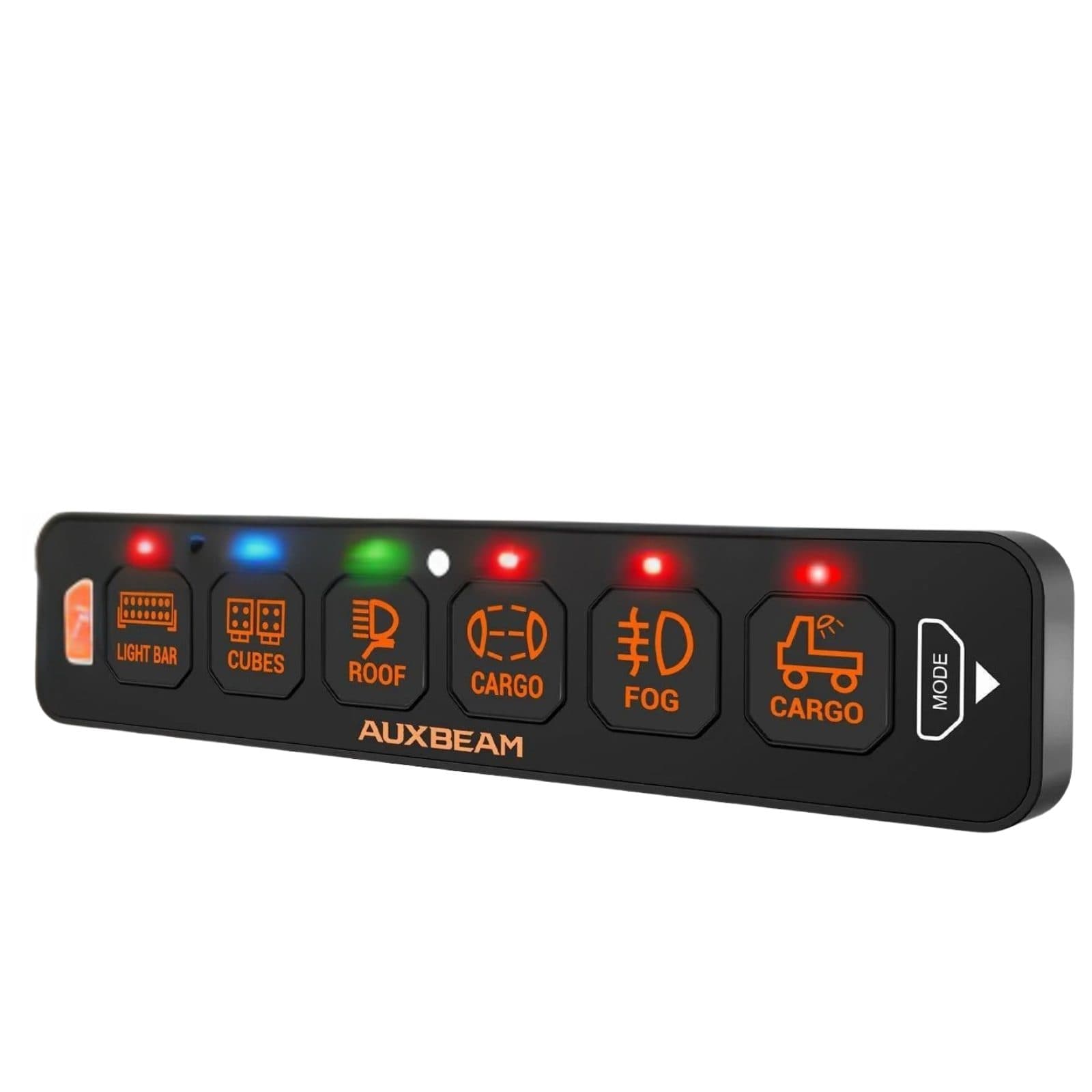 Panel de interruptores de 6 botones (delgado) RGB AS-R60 Auxbeam Switch Panel